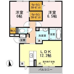 オーベル向中野A・Bの物件間取画像